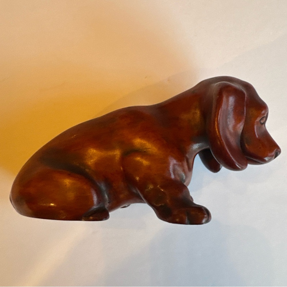 Vtg Handerbeit DACHSHUND Dog Ceramic Collectible Figurine Made In Germany 7”